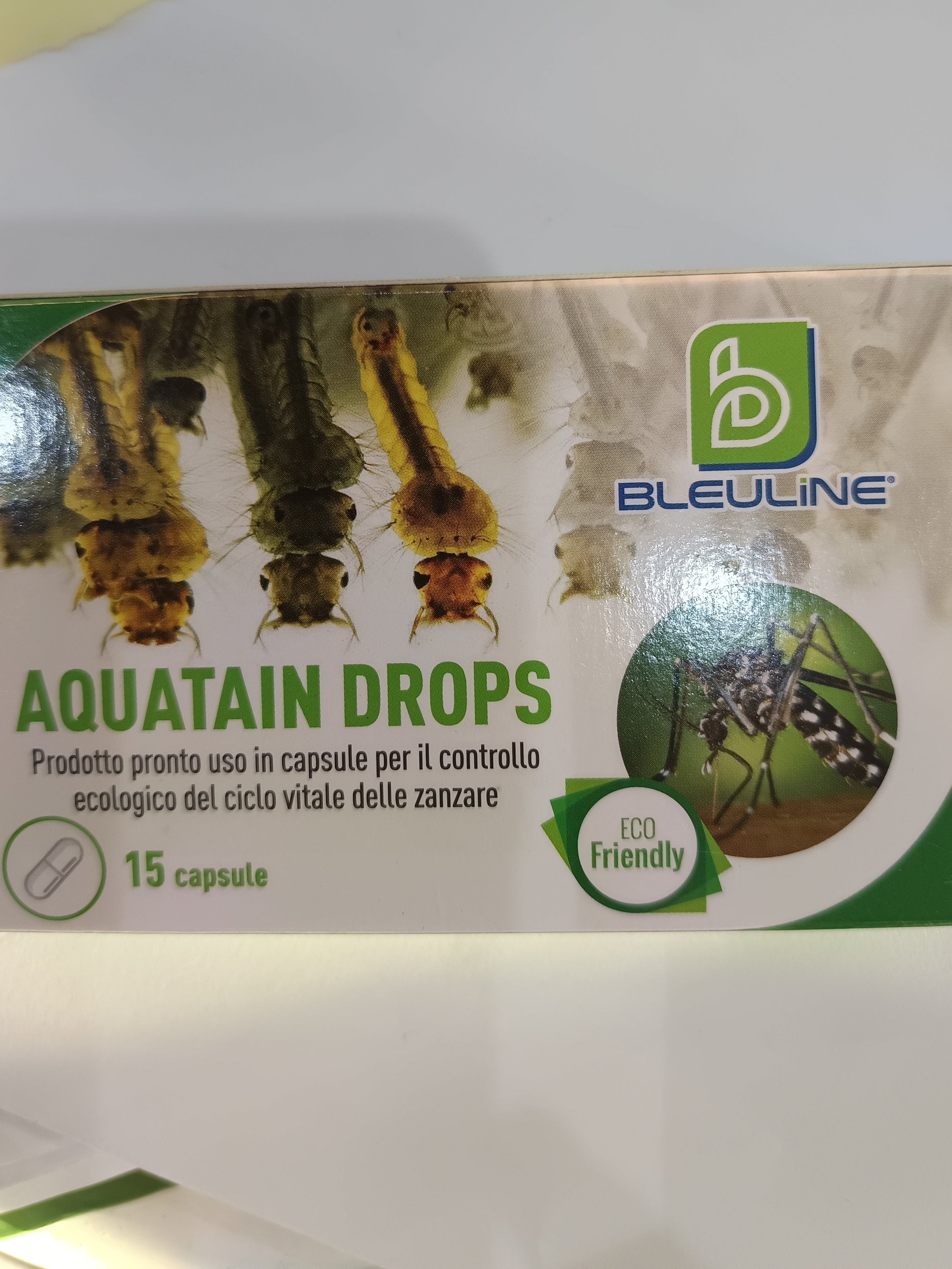 Szúnyogirtó szer vízfelületeken használható, nem tartalmaz biocid hatóanyagot, 15 golyò/tasak