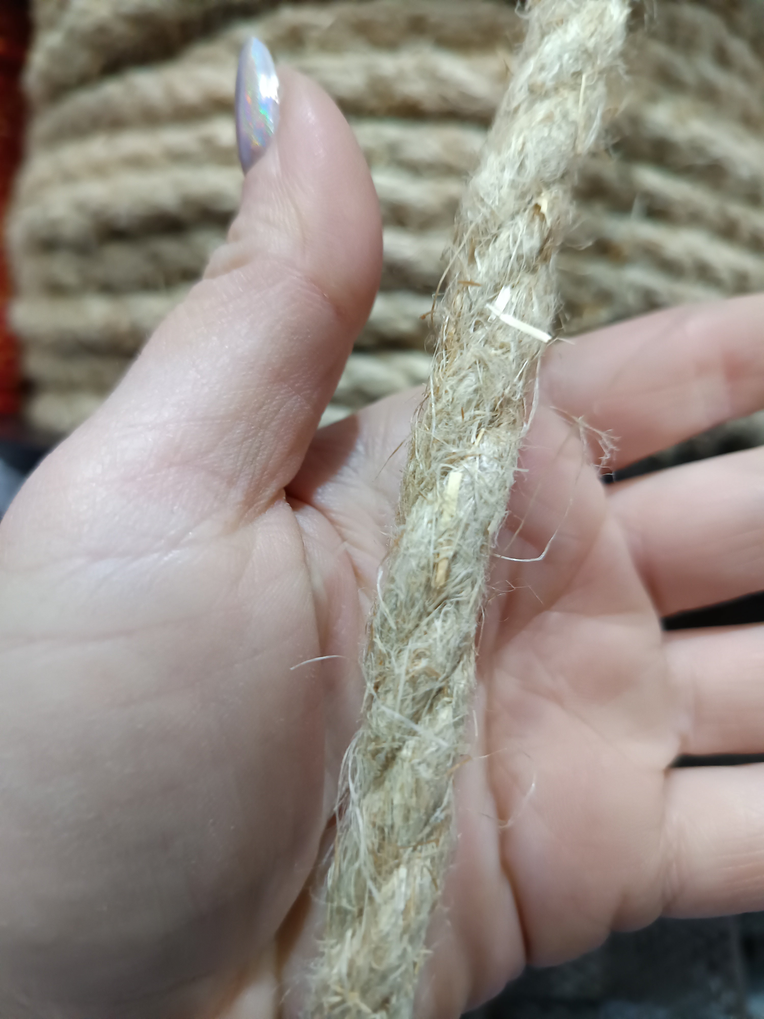 Sodrott kender kötél 10mm Galco 1m
