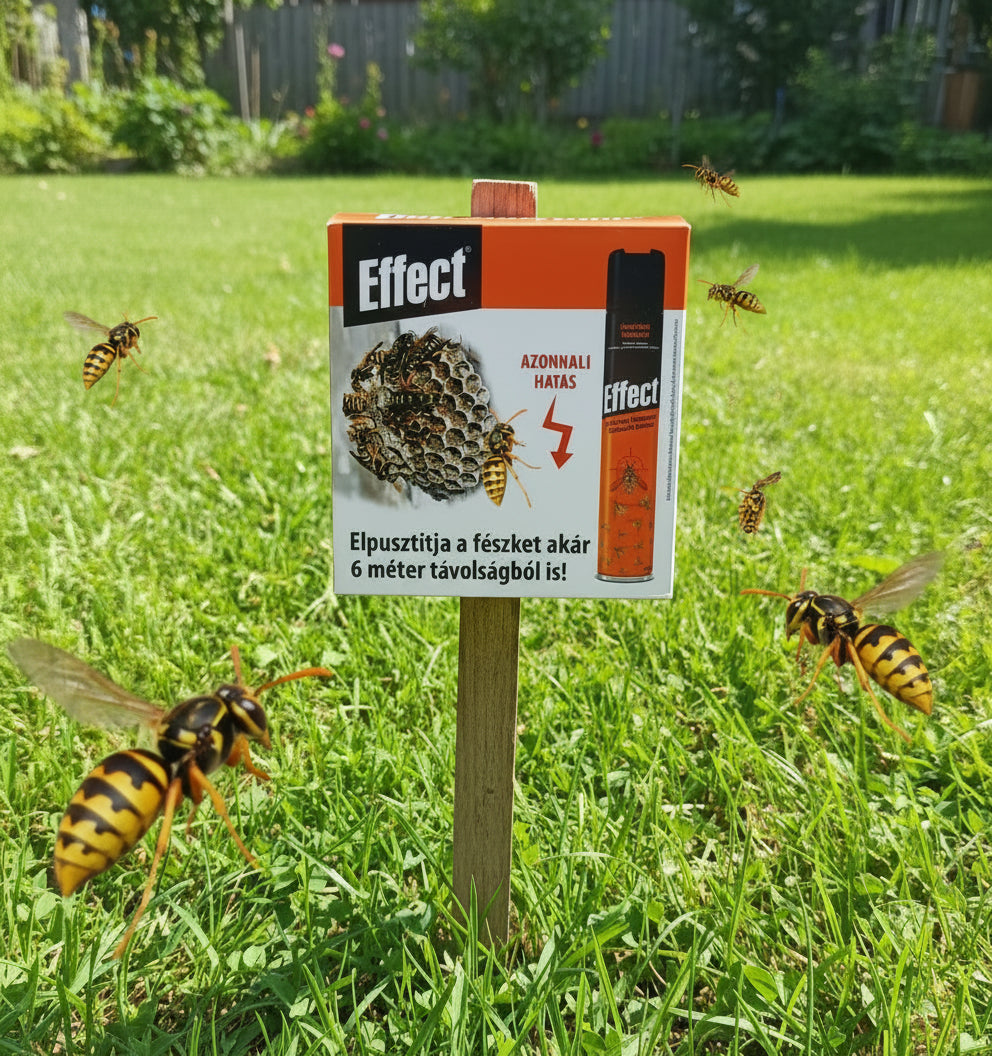 Darázs és darázsfészek írtó aeroszol 750ml Effect