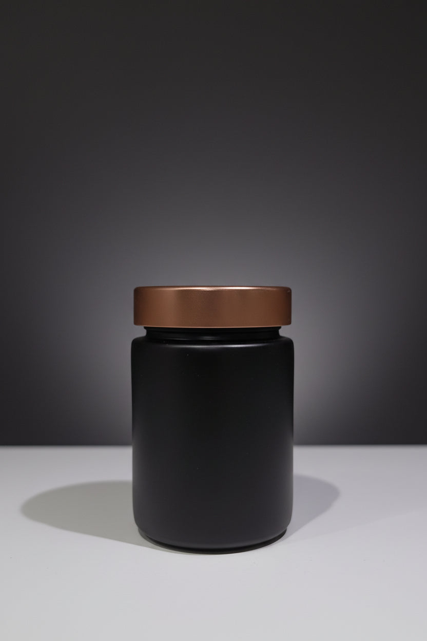 Befőttes üveg fekete 200ml