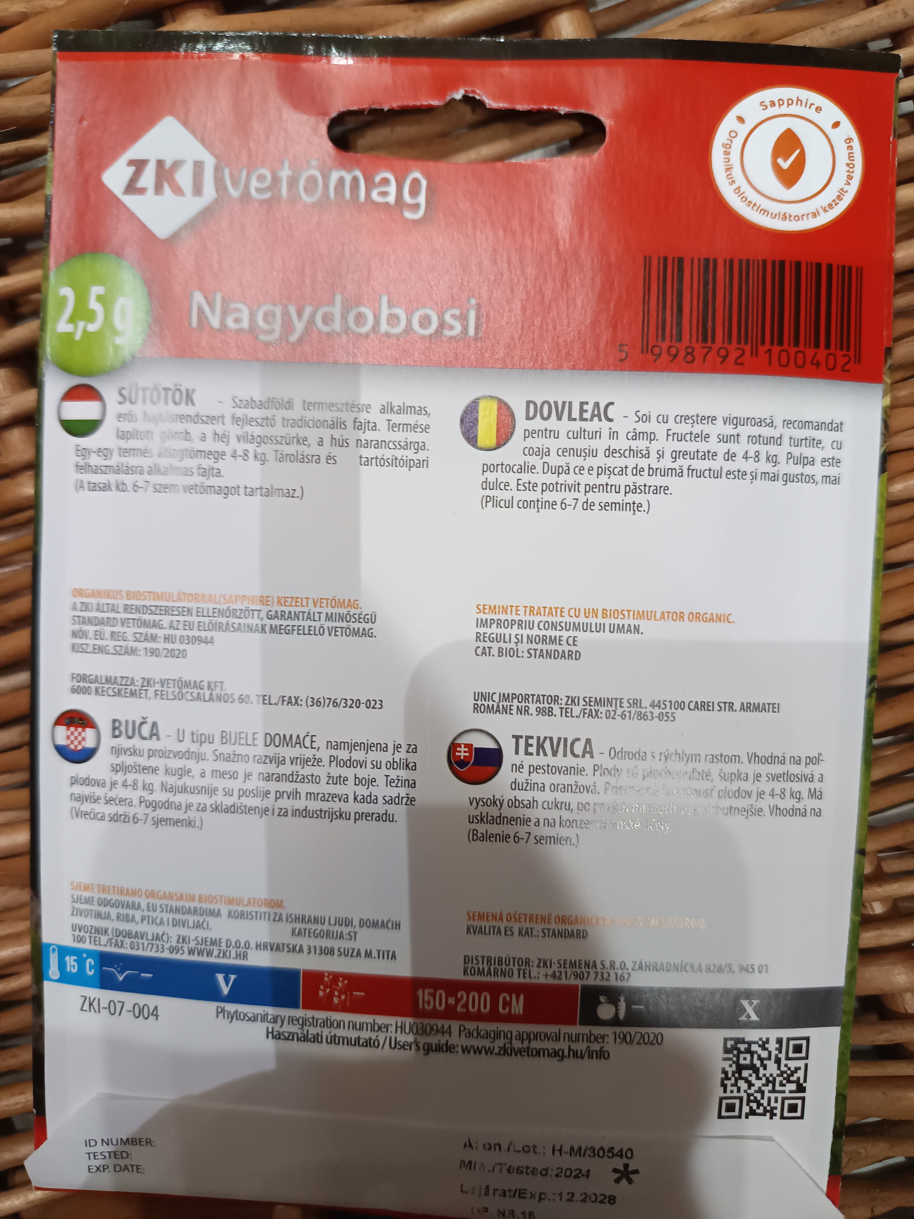 Sütőtök nagydobosi