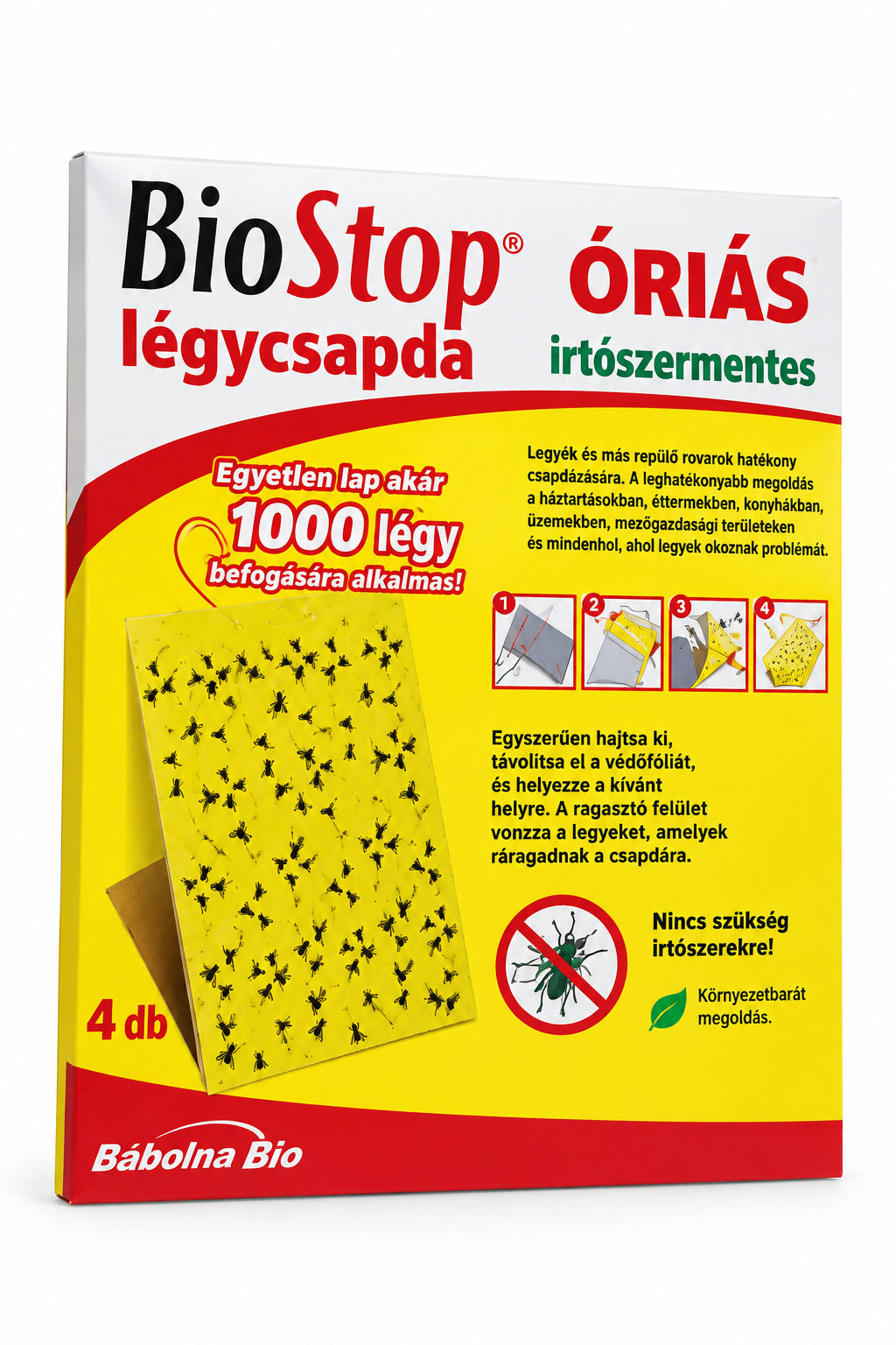 Óriás légycsapda (4db) BIOSTOP