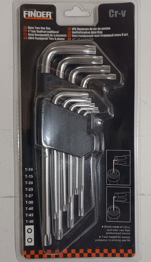 Imbuszkulcs szett 9 darabos Finder