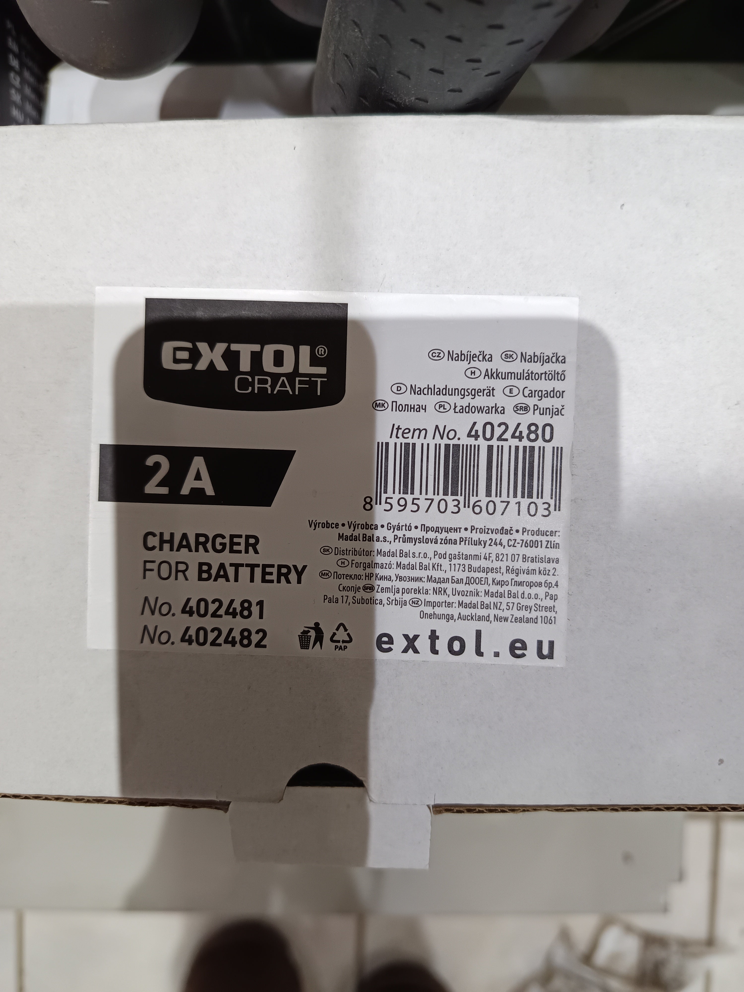 Extol Elemtöltő