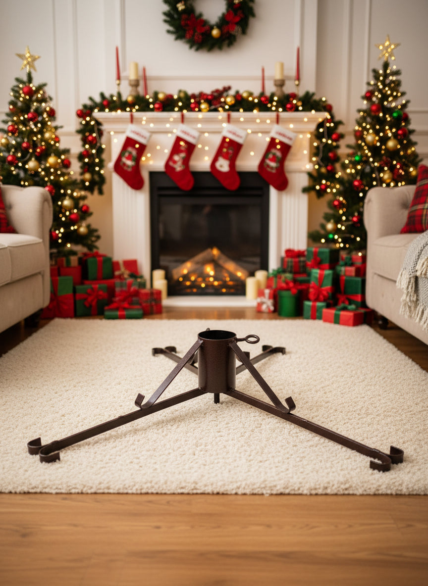 Háromlábú fém fenyőtalp 60mm