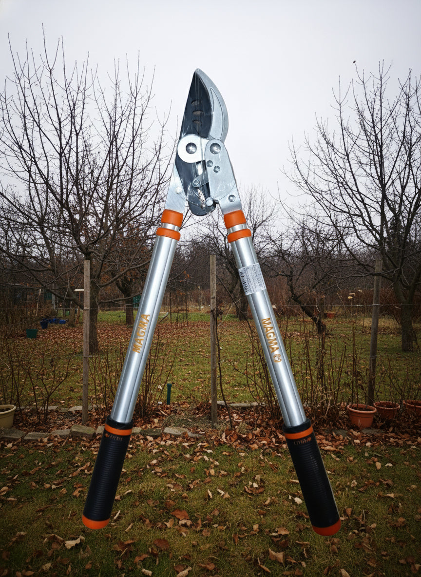 Profi ágvágó olló áttételes mellévágós teleszkópos Magma