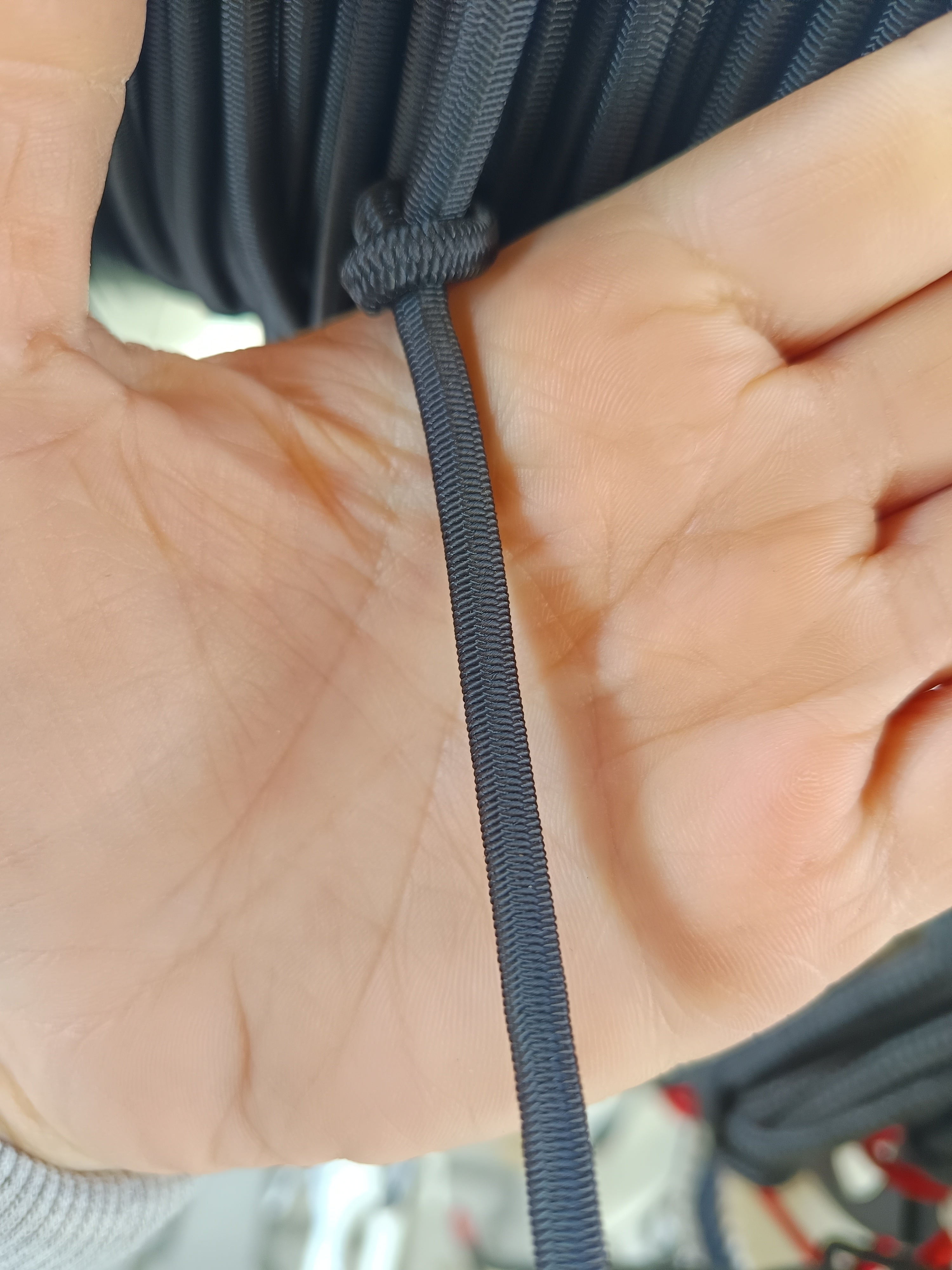 Gumikötél fekete 5mm Galco 1m