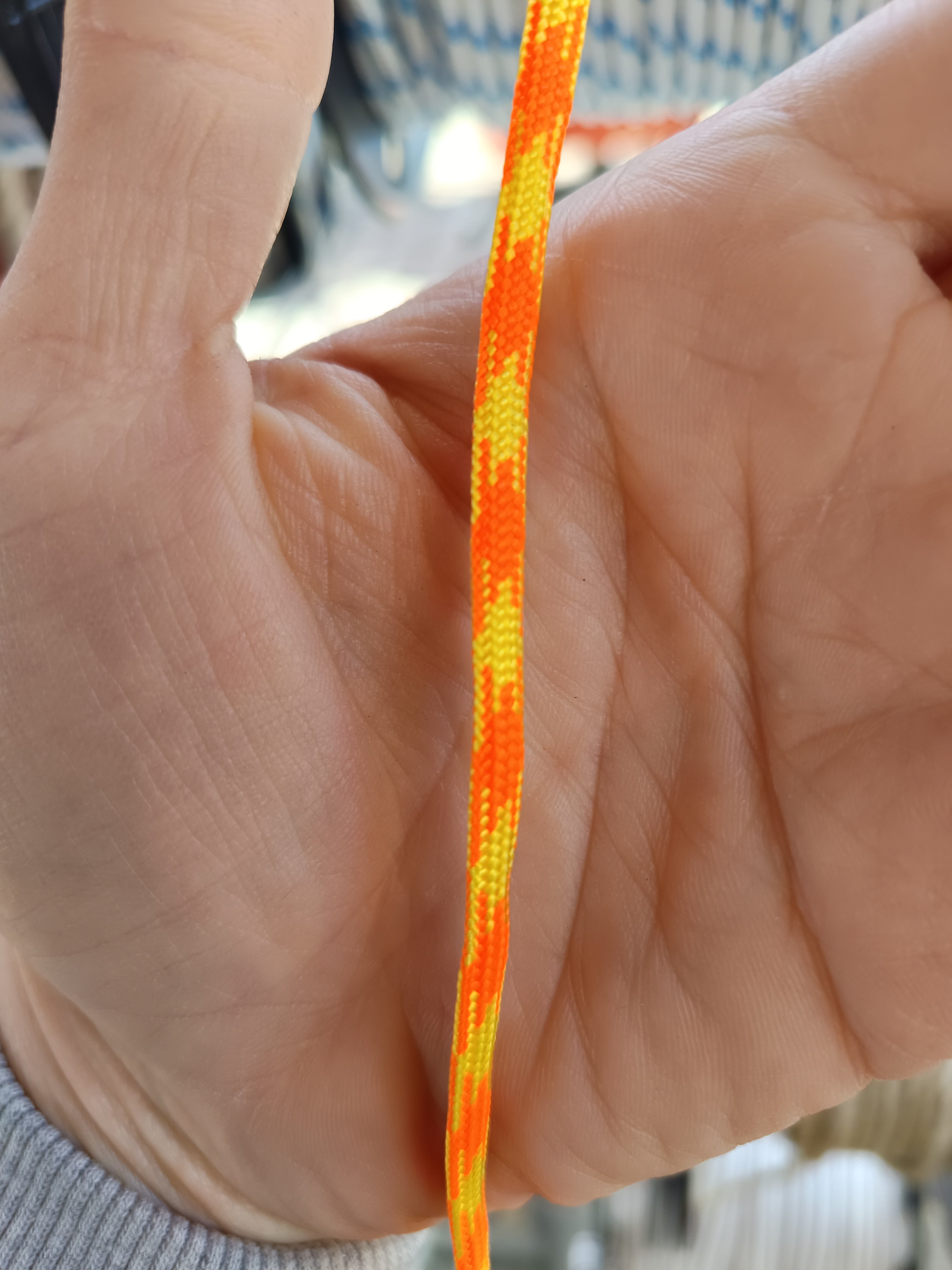 Zsinór paracord 550 3,8mm narancs-sárga Galco 1m