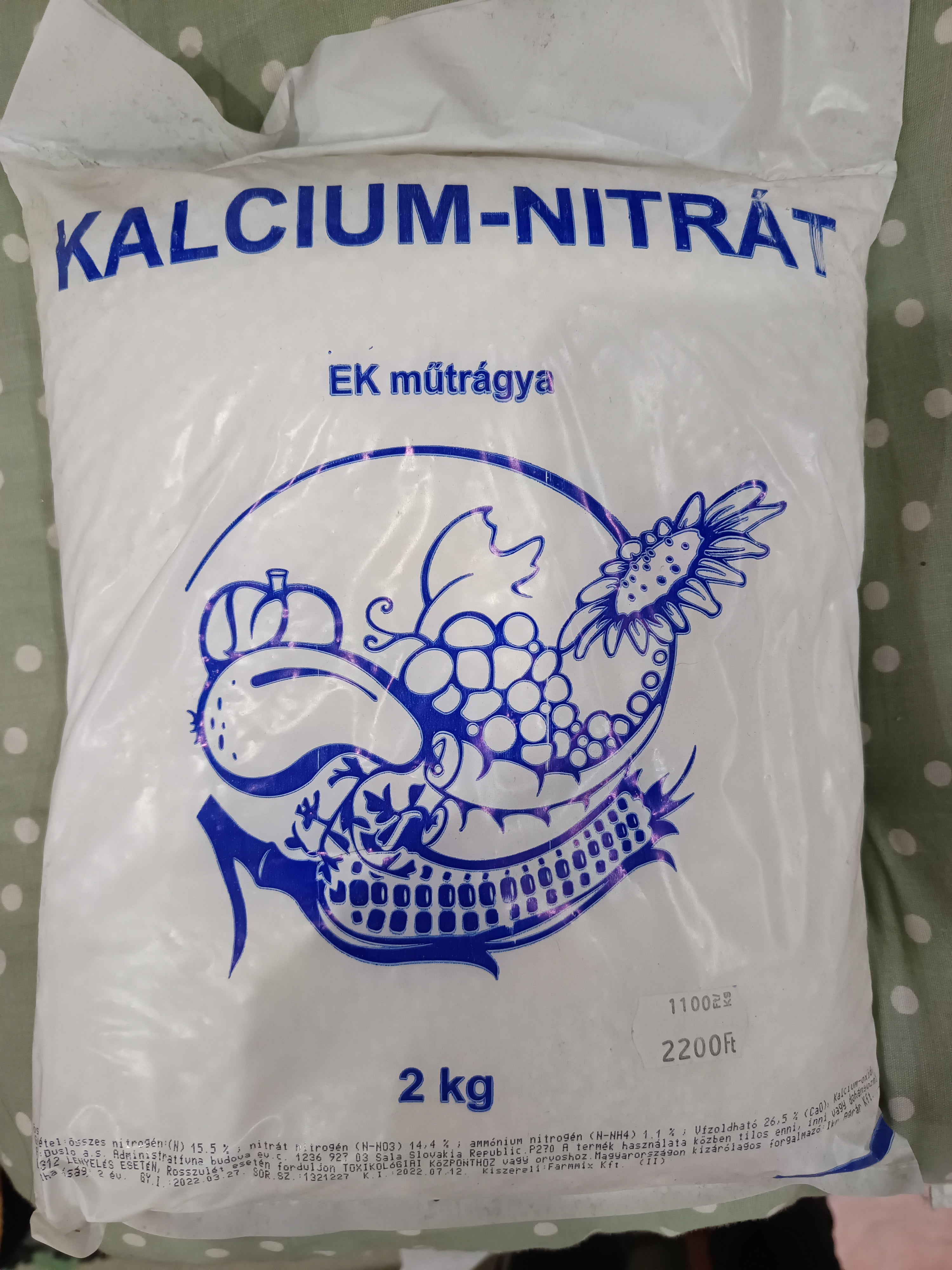 Kalcium - nitrát 2kg