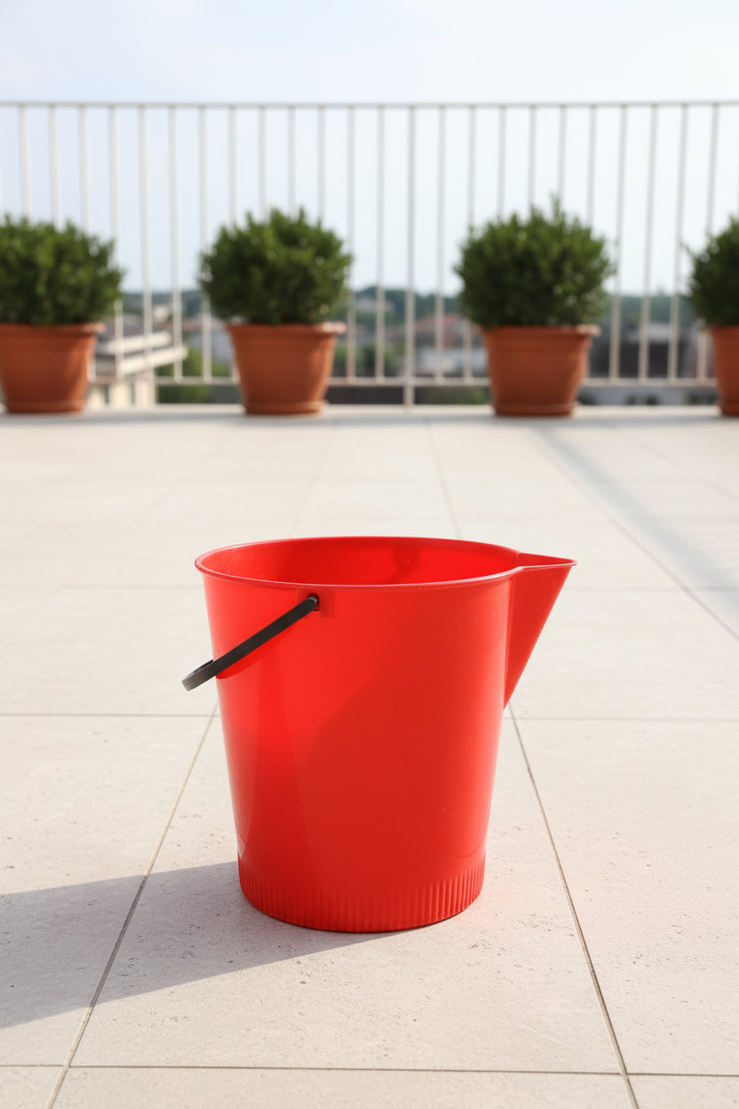 Vödör 10l csőrös piros