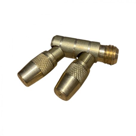 Állítható dupla szórófej, réz