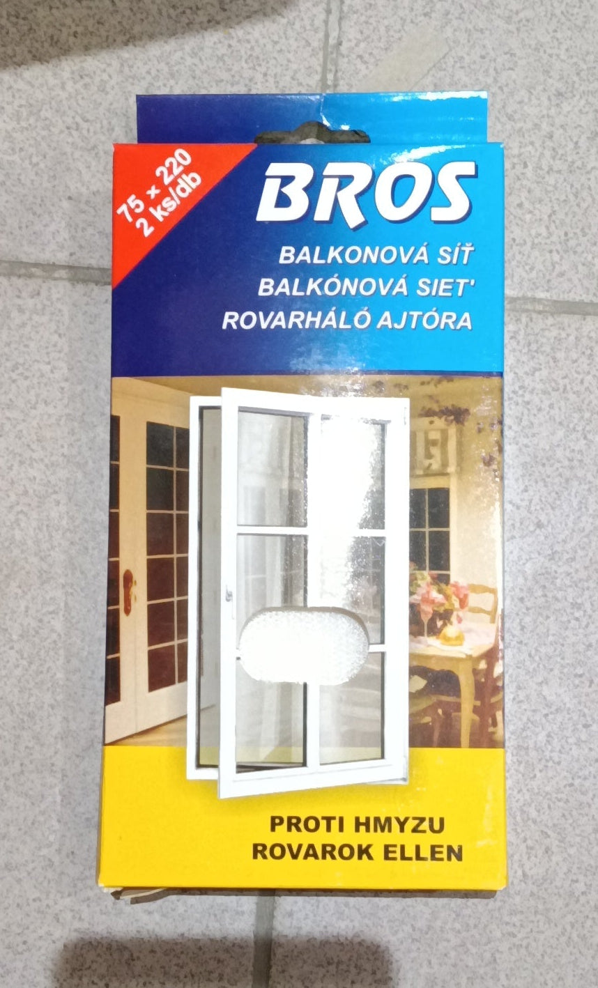 Tépőzáras rovarháló ajtóra fehér 75 X 220 Bros
