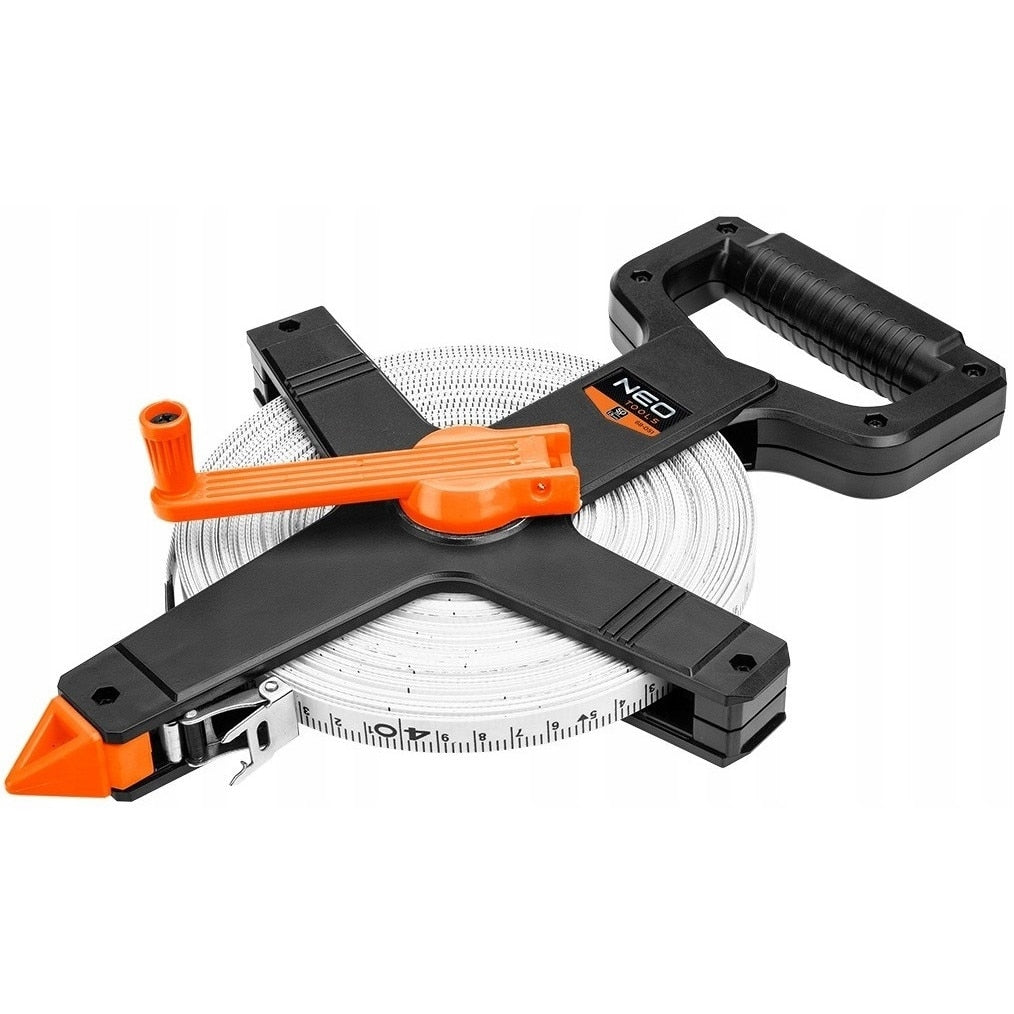 Mérőszalag 50m x 13mm üvegszálas Neo Tools