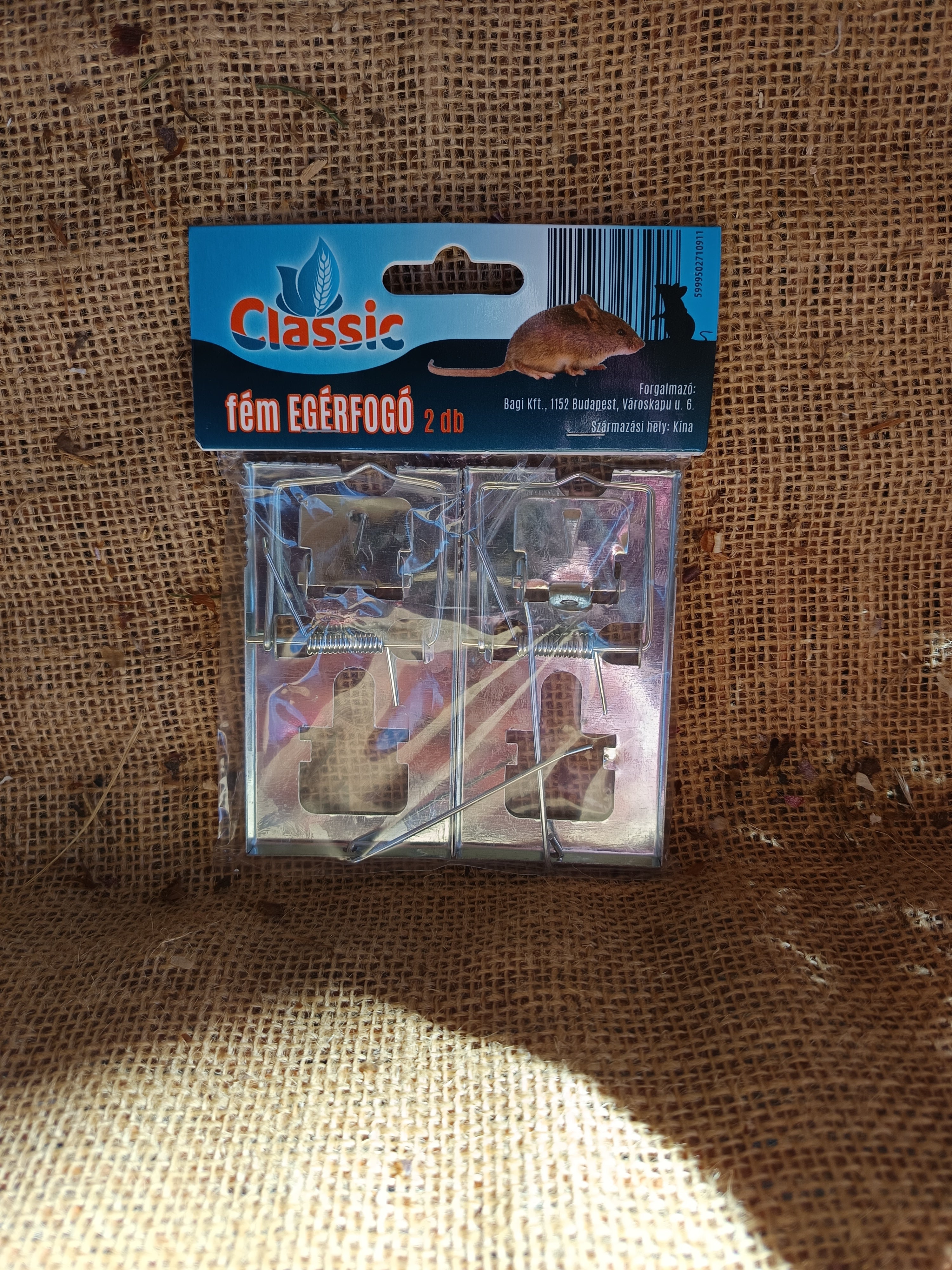 Egérfogó fém 2db/cs