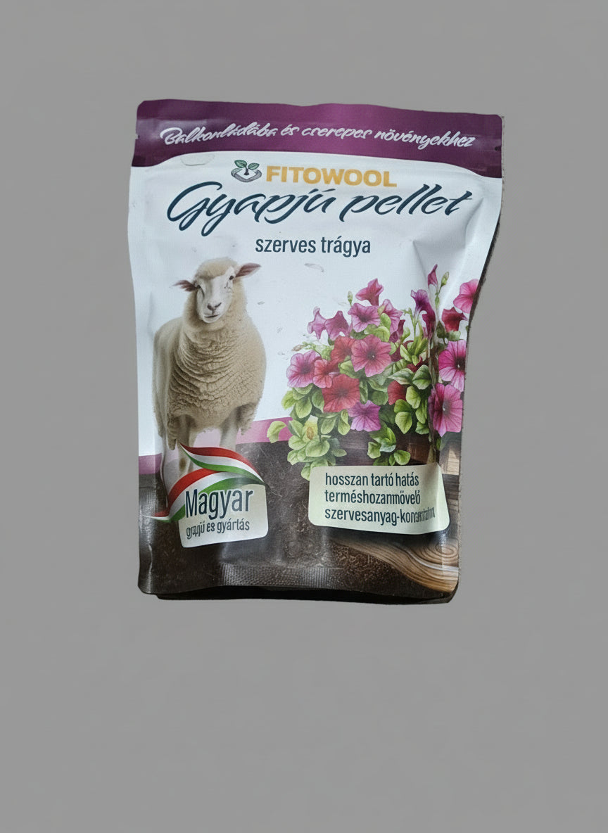 Trágya szerves Gyapjú pellet FitoWool