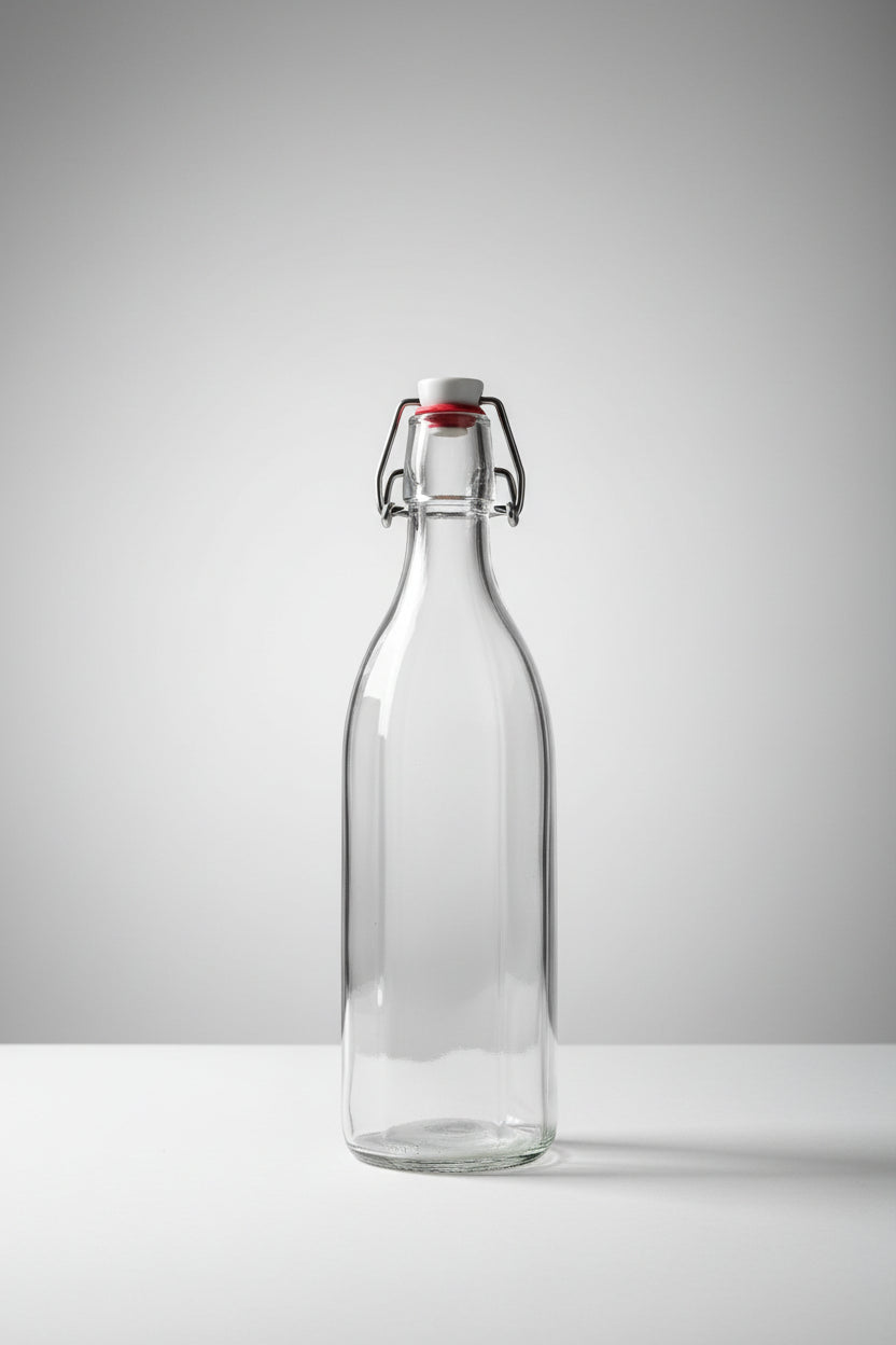 Szörpös üveg csatos bordázott 500ml