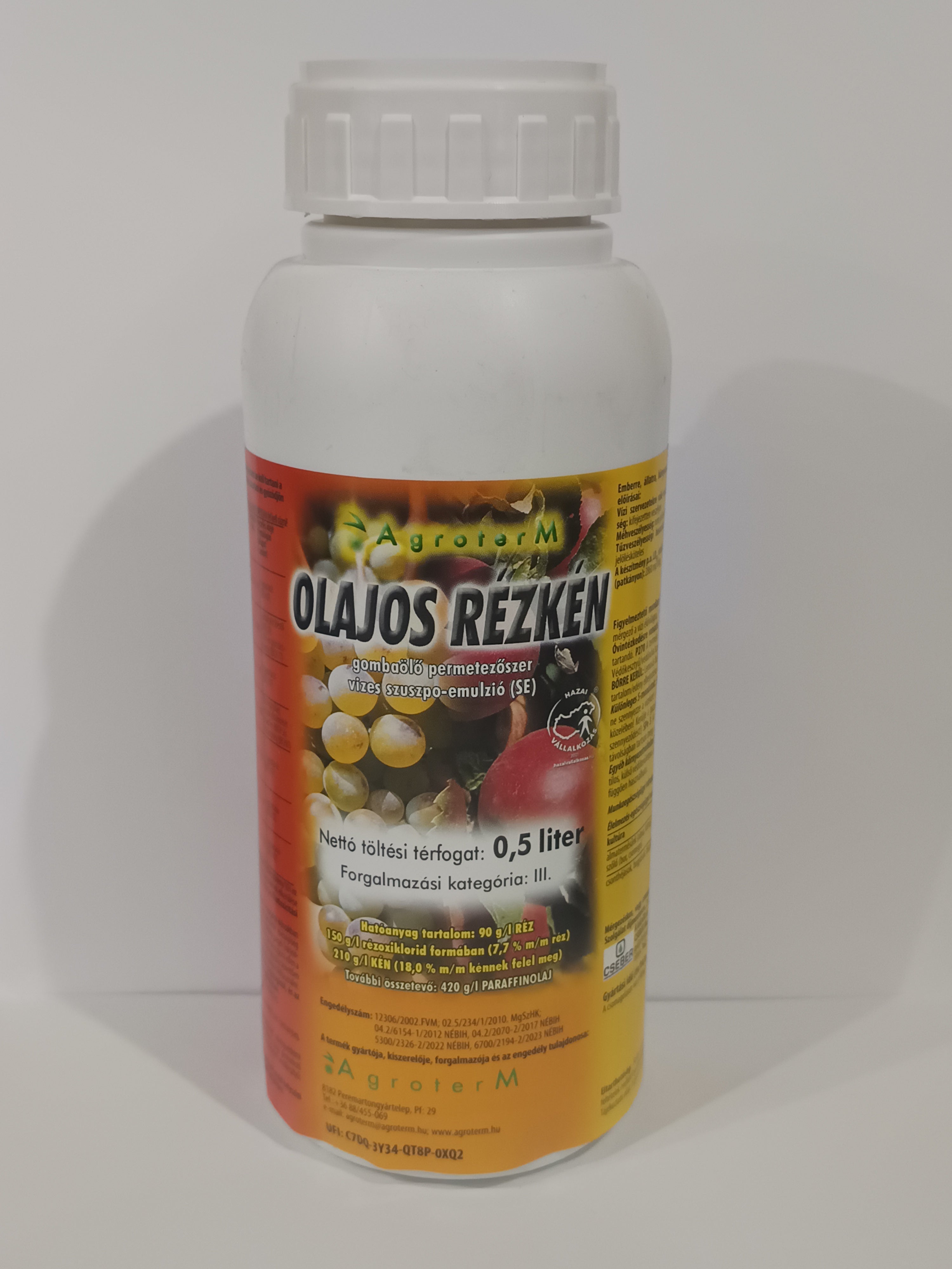 Olajos rézkén gombaölő permetezőszer 0,5l