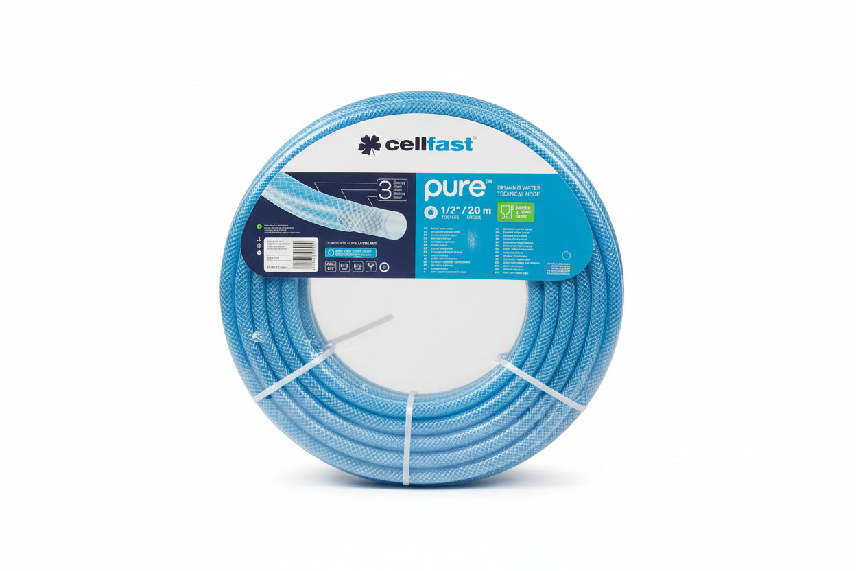 Locsolótömlő 20m 1/2" 3 rétegű CELLFAST PURE