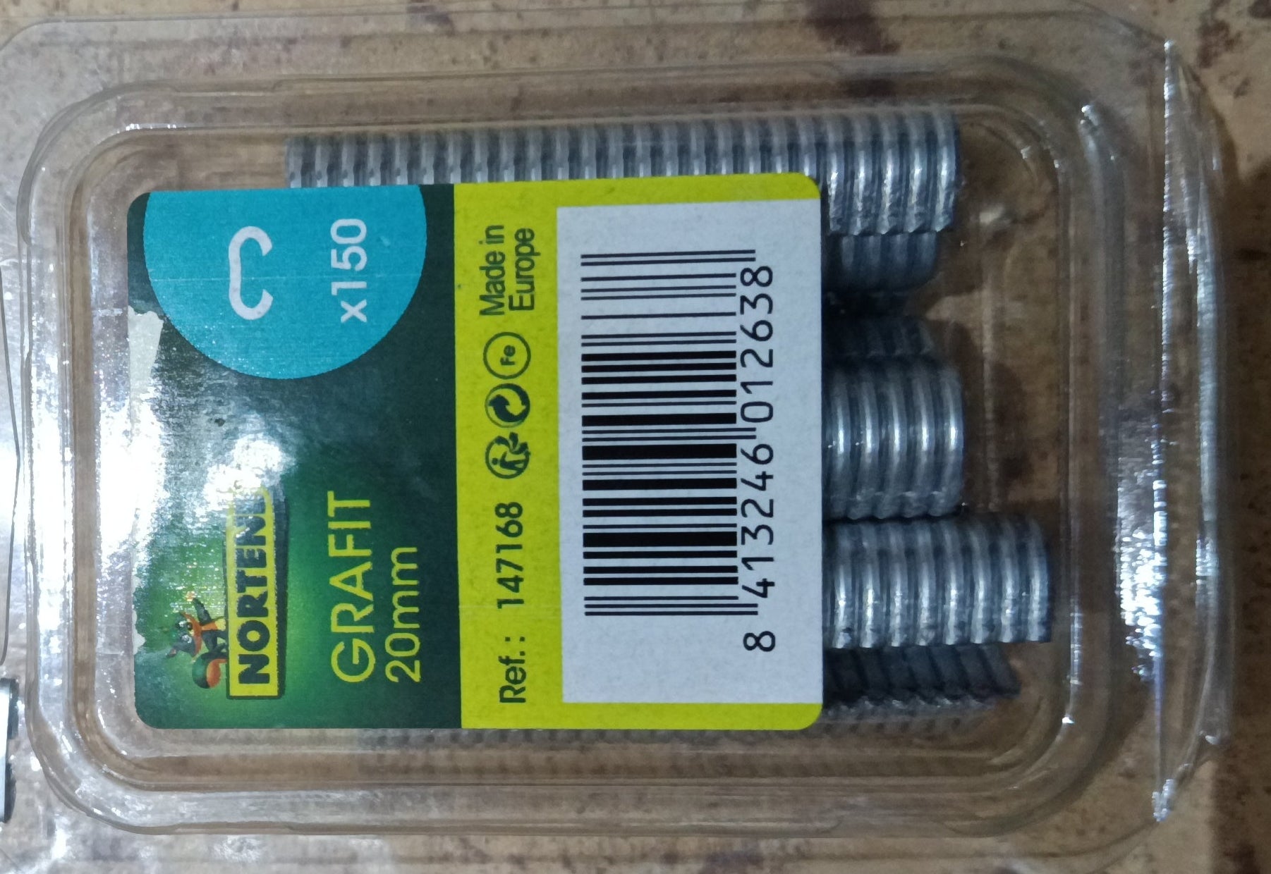 Belátást takaró rögzítő fémkapocs 20 mm 150 db Nortene