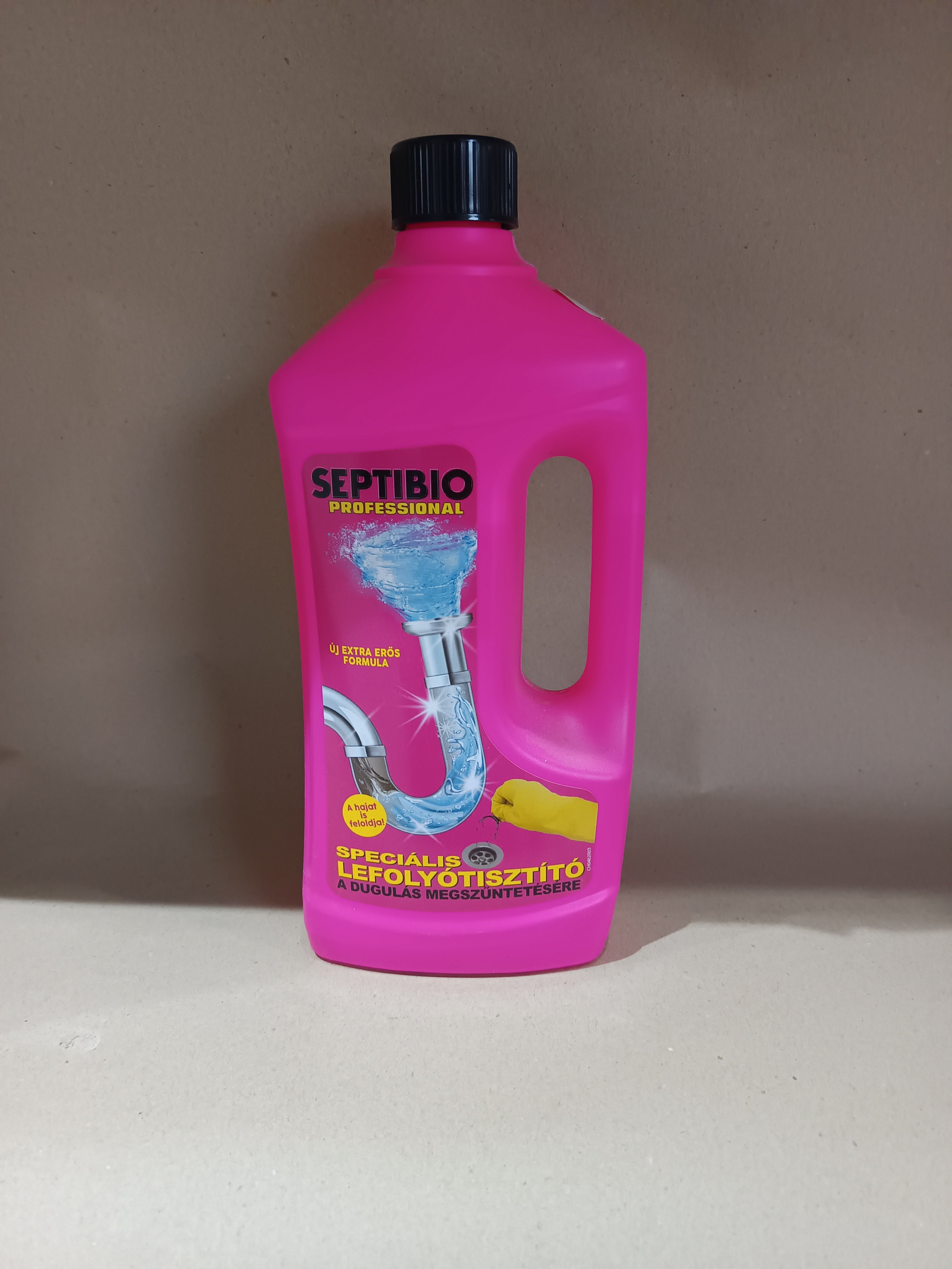 Septibio speciális lefolyótisztító a dugulás megszüntetésére 800ml