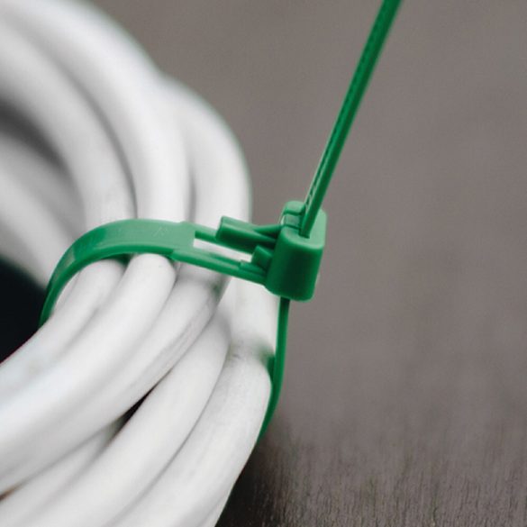 Kábelkötöző oldható 7,6mm x 300mm 100db/cs