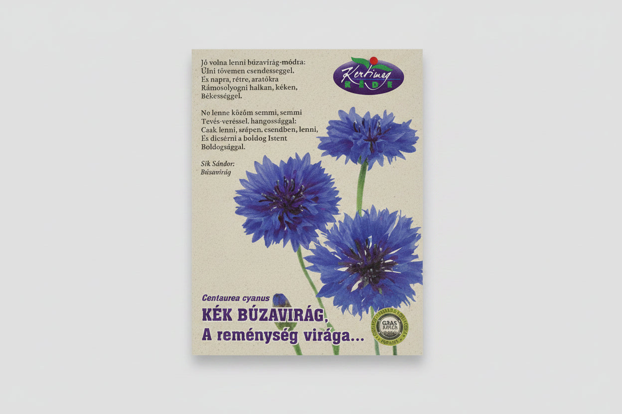 Búzavirág kék fűpapir tasakban 1GR