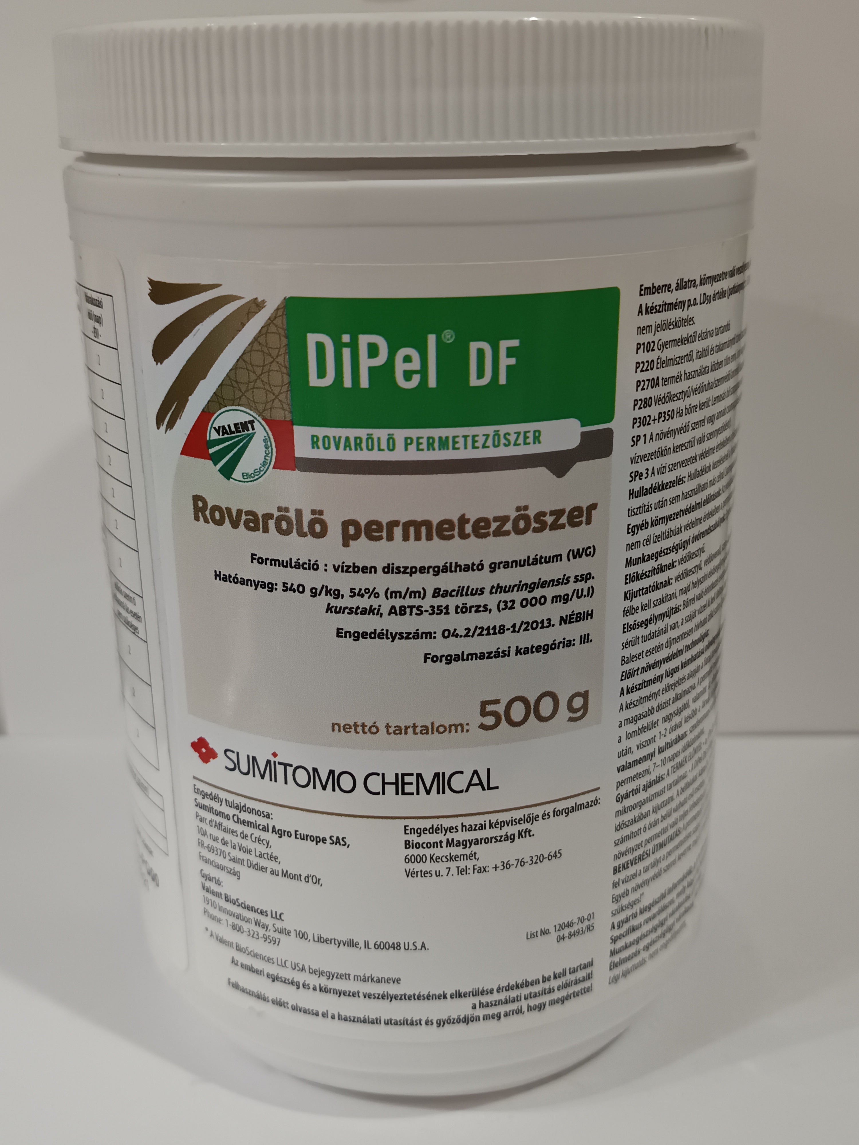 DiPel DF rovarölő permetezőszer 500g