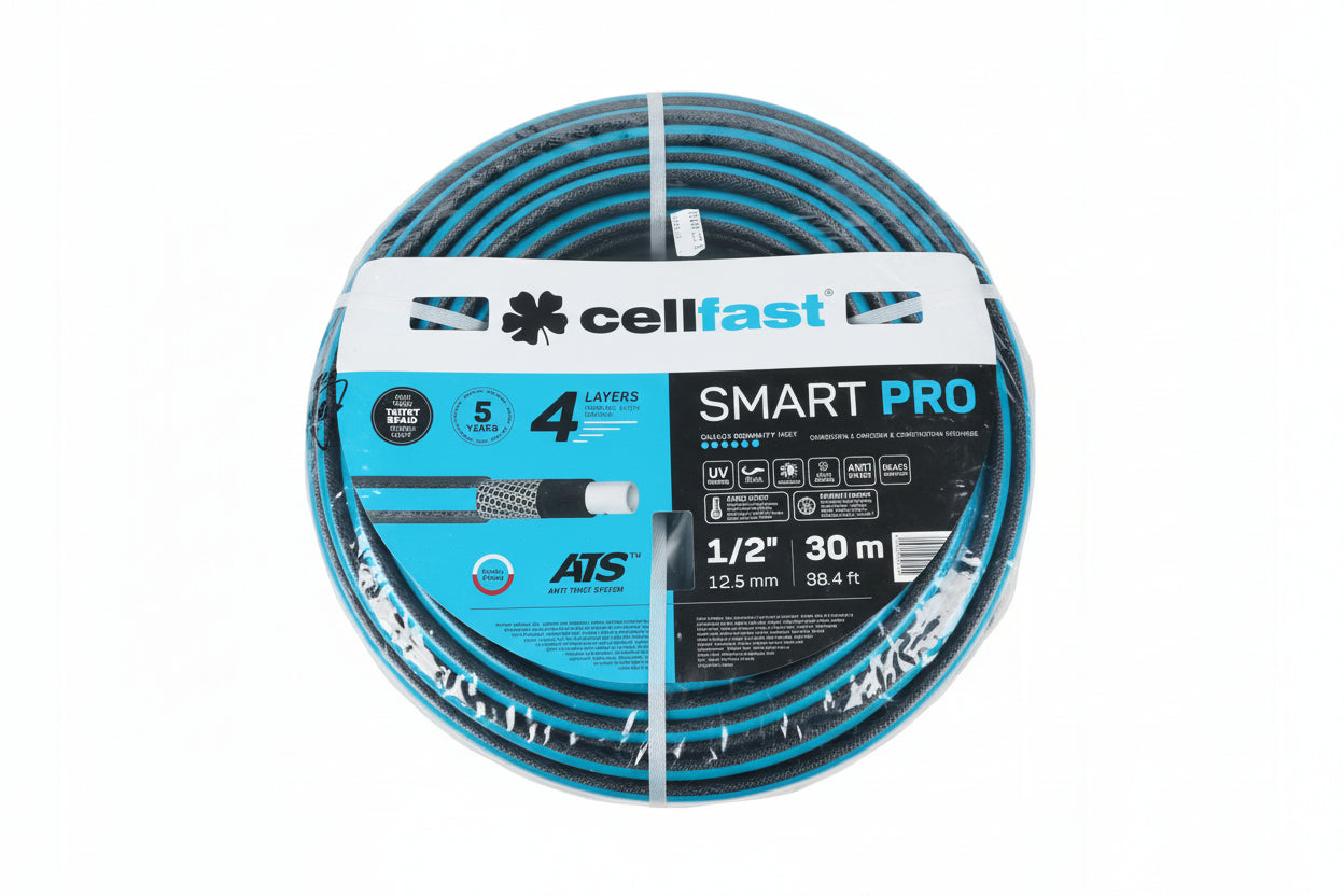 Locsolótömlő 30m 1/2" 4 rétegű CELLFAST SMART PRO