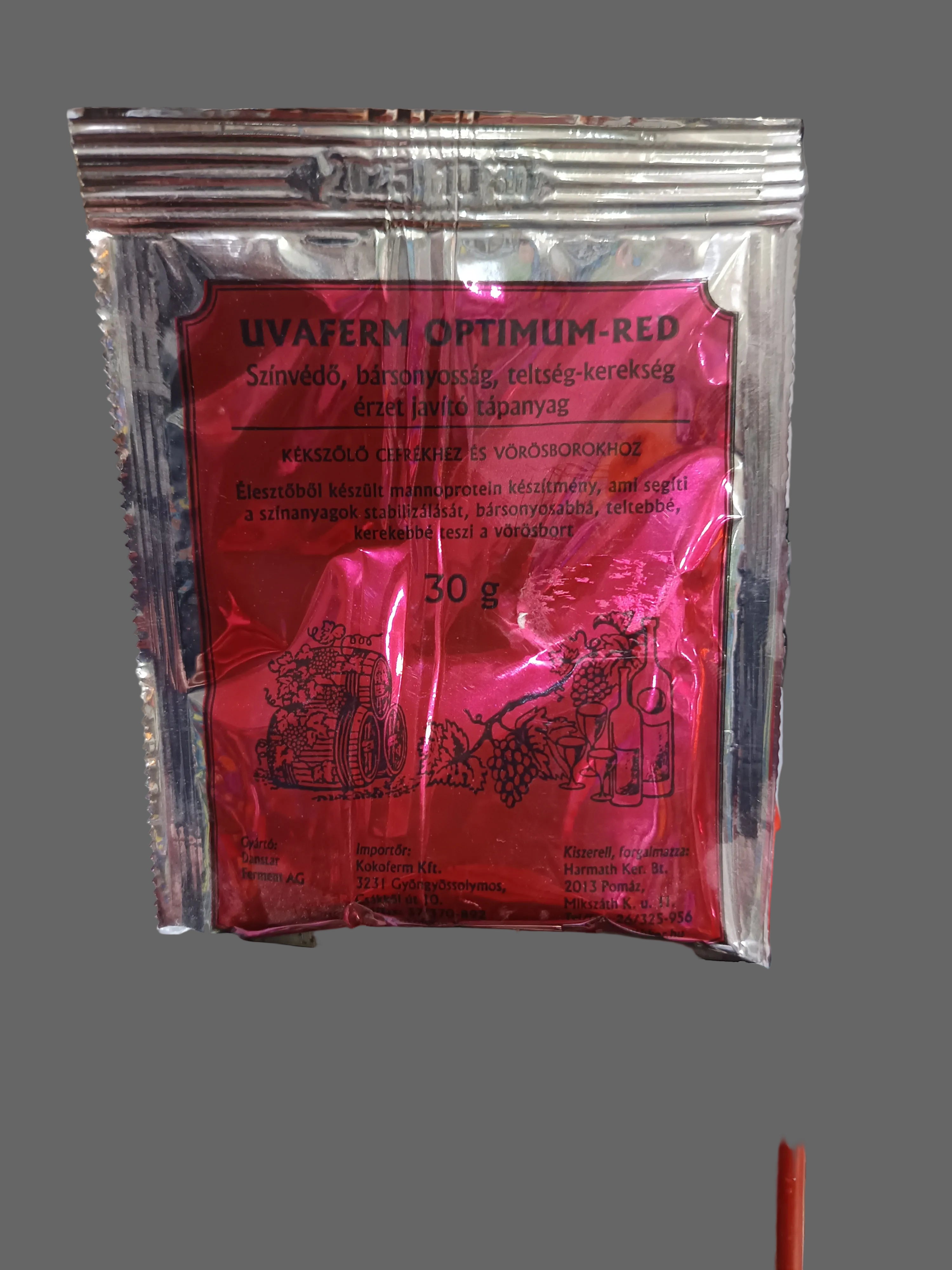 Uvaferm Optimum-red Színvédő, bársonyosság, teltség-kerekség 3rzet javító tápanyag 30g