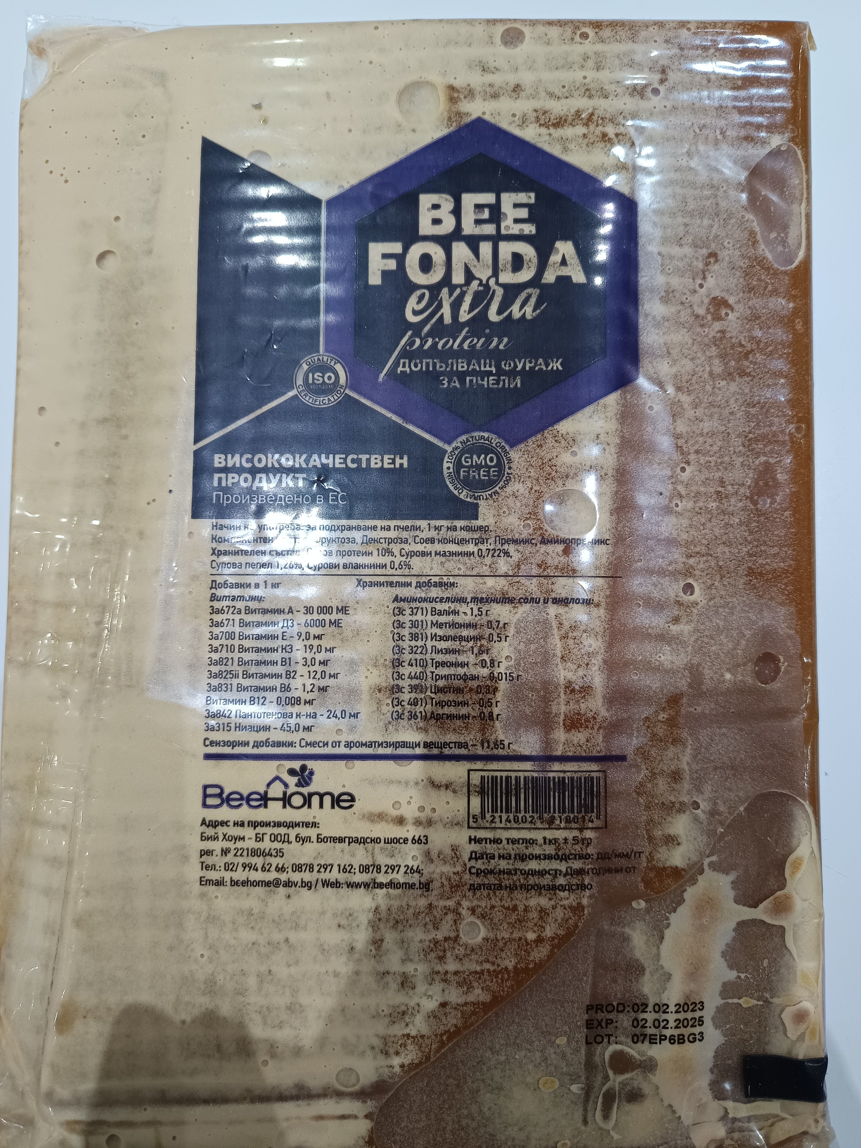 Cukorlepény 1kg BEE FONDA protein