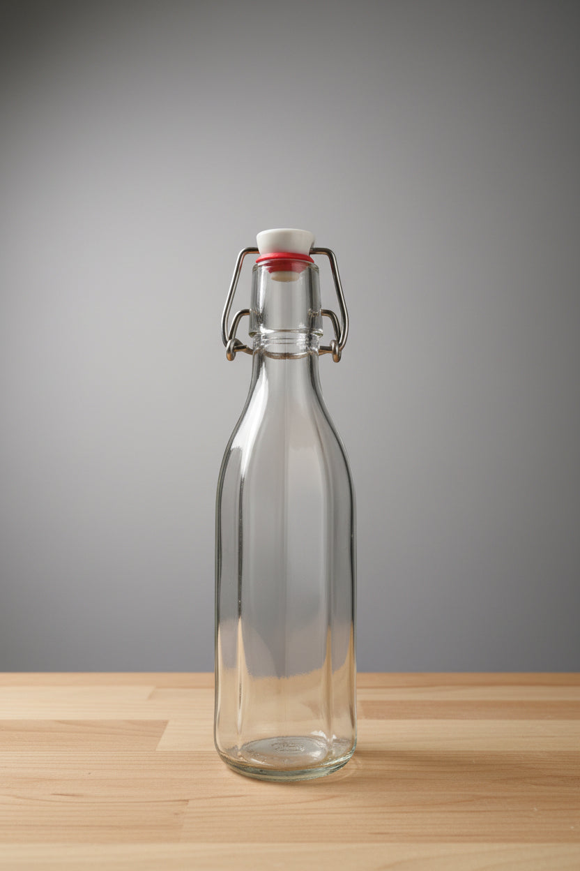 Szörpös üveg csatos bordázott 1000ml