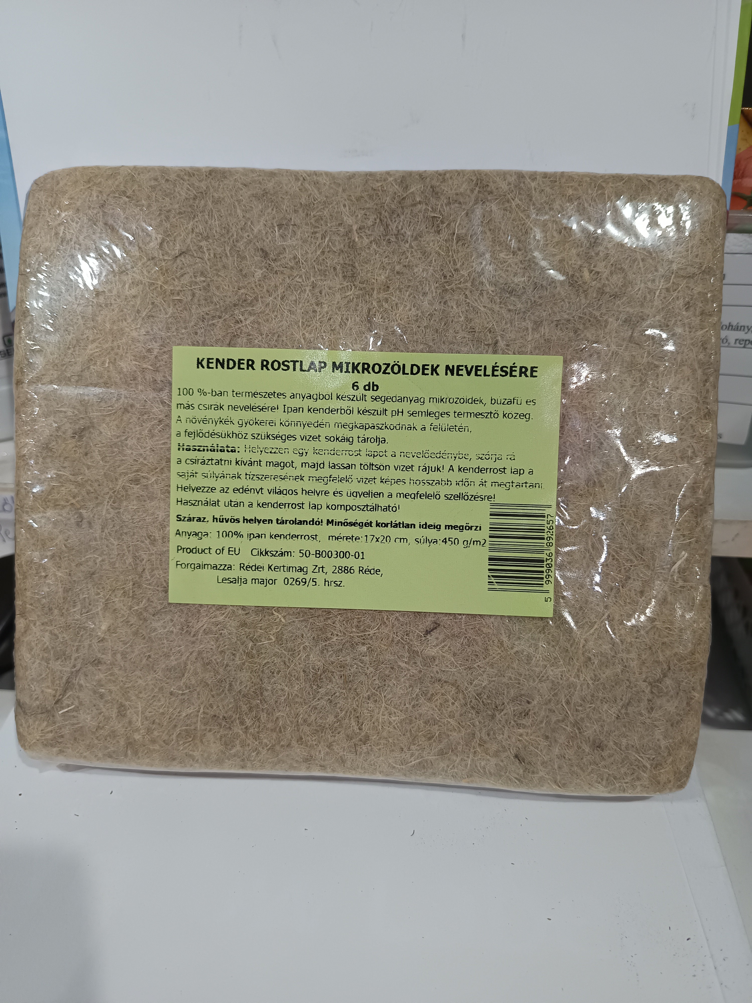 Kender rostlap mikrozöldek nevelésére 6db