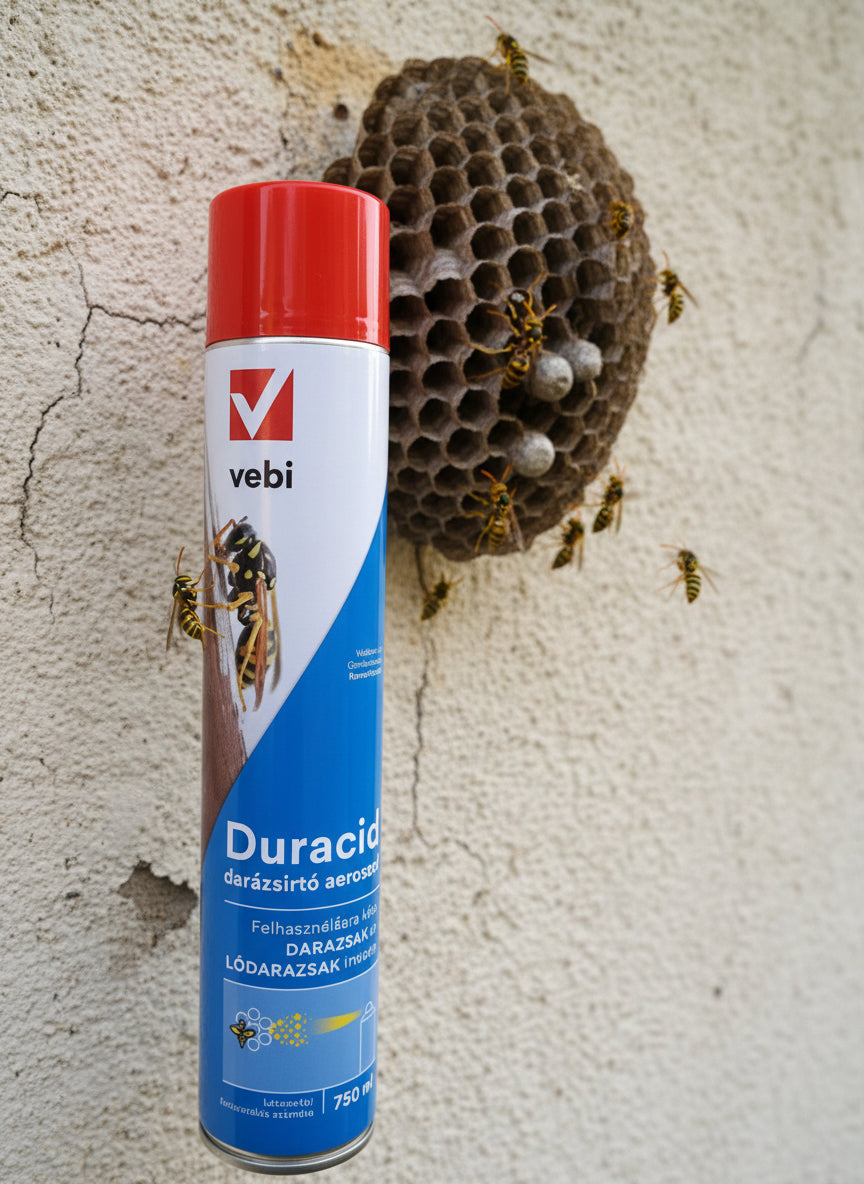 Darázs és lódarázsirtó aeroszol 750ml Vebi Duracid