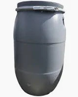Hordó 120L, mézes, csatos fedelű