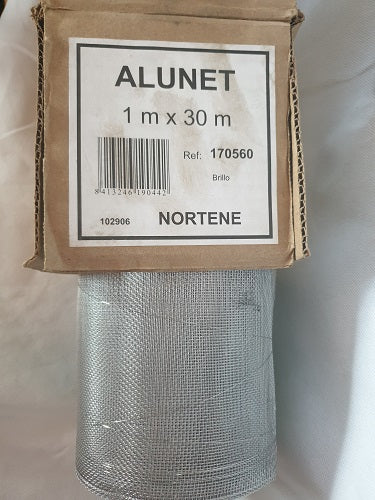 Szúnyogháló alumínium Alunet 1 * 30m