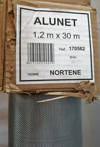 Szúnyogháló alumínium Alunet 1,2 * 30m