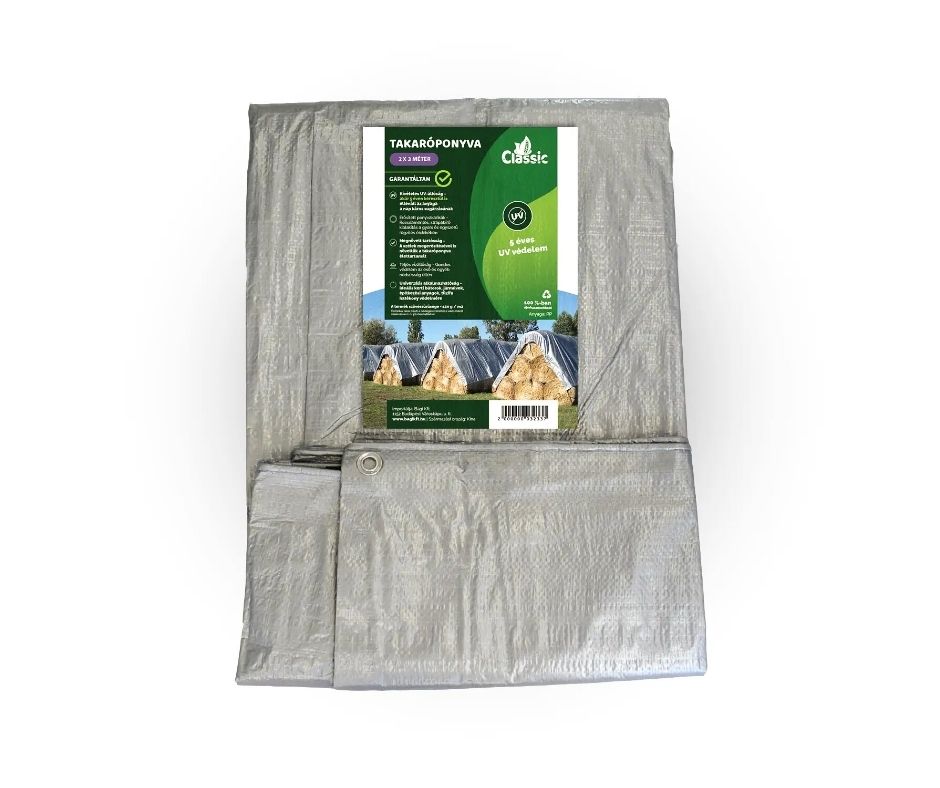 Takaróponyva UV ezüst 120 gr 4 * 8 m Classic