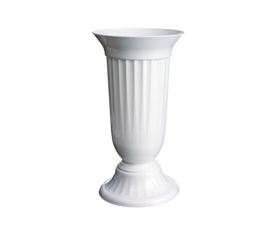Temetői virágváza Nehezített Fehér 32 cm