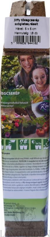 Tőzegcserép négyszögletes 8x8 18 db KERTIMAG RÉDEI