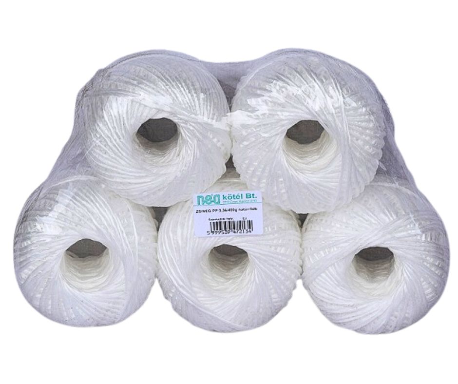 Zsineg PP 0,4kg  natur nagy